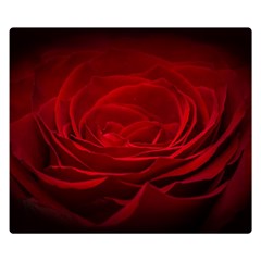 Rose-red-rose-red-flower-petals-waves-glow Double Sided Flano Blanket (small)  by Sapixe