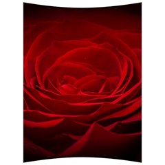 Rose-red-rose-red-flower-petals-waves-glow Back Support Cushion by Sapixe