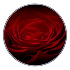 Rose-red-rose-red-flower-petals-waves-glow Wireless Charger by Sapixe