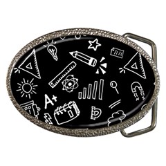 Knowledge-drawing-education-science Belt Buckles by Sapixe