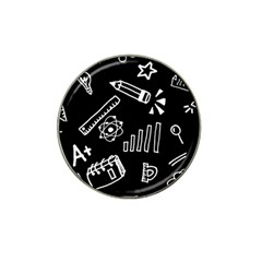 Knowledge-drawing-education-science Hat Clip Ball Marker by Sapixe