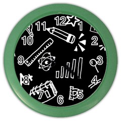 Knowledge-drawing-education-science Color Wall Clock