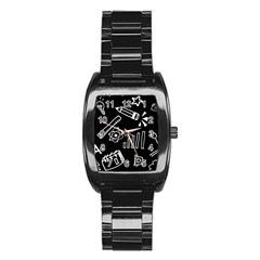 Knowledge-drawing-education-science Stainless Steel Barrel Watch by Sapixe