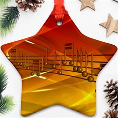 Music-notes-melody-note-sound Ornament (star) by Sapixe