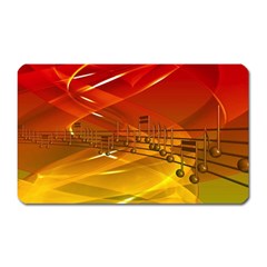 Music-notes-melody-note-sound Magnet (rectangular) by Sapixe