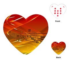 Music-notes-melody-note-sound Playing Cards Single Design (heart) by Sapixe