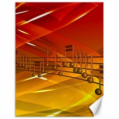 Music-notes-melody-note-sound Canvas 18  X 24  by Sapixe