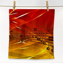 Music-notes-melody-note-sound Face Towel by Sapixe