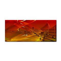 Music-notes-melody-note-sound Hand Towel by Sapixe