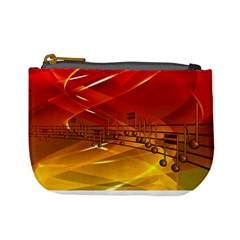 Music-notes-melody-note-sound Mini Coin Purse by Sapixe