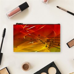 Music-notes-melody-note-sound Cosmetic Bag (small) by Sapixe