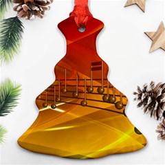 Music-notes-melody-note-sound Ornament (christmas Tree)  by Sapixe