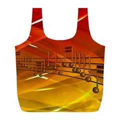 Music-notes-melody-note-sound Full Print Recycle Bag (l) by Sapixe