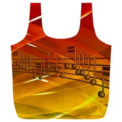 Music-notes-melody-note-sound Full Print Recycle Bag (xxxl) by Sapixe