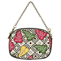 Leaves Foliage Batik Seamless Chain Purse (one Side) by Sapixe