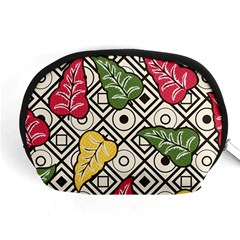 Leaves Foliage Batik Seamless Accessory Pouch (medium) by Sapixe