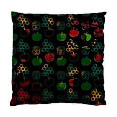 Apples Honey Honeycombs Pattern Standard Cushion Case (two Sides) by Sapixe