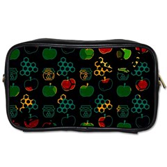 Apples Honey Honeycombs Pattern Toiletries Bag (one Side) by Sapixe