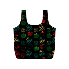 Apples Honey Honeycombs Pattern Full Print Recycle Bag (s) by Sapixe