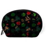 Apples Honey Honeycombs Pattern Accessory Pouch (Large) Back