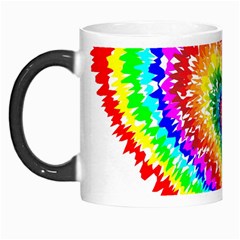 Tie Dye Heart Colorful Prismatic Morph Mugs by Sapixe