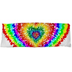 Tie Dye Heart Colorful Prismatic Body Pillow Case (dakimakura) by Sapixe