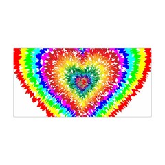 Tie Dye Heart Colorful Prismatic Yoga Headband by Sapixe