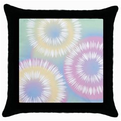 Tie Dye Pattern Colorful Design Throw Pillow Case (black) by Sapixe