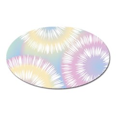 Tie Dye Pattern Colorful Design Oval Magnet by Sapixe