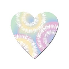 Tie Dye Pattern Colorful Design Heart Magnet by Sapixe