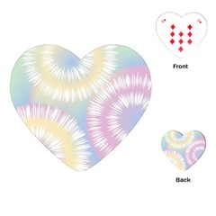 Tie Dye Pattern Colorful Design Playing Cards Single Design (heart) by Sapixe