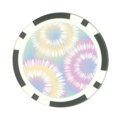 Tie Dye Pattern Colorful Design Poker Chip Card Guard