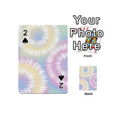 Tie Dye Pattern Colorful Design Playing Cards 54 Designs (mini) by Sapixe