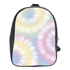 Tie Dye Pattern Colorful Design School Bag (xl) by Sapixe