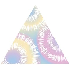 Tie Dye Pattern Colorful Design Wooden Puzzle Triangle by Sapixe