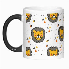 Lion Heads Pattern Design Doodle Morph Mugs by Sapixe