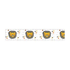 Lion Heads Pattern Design Doodle Flano Scarf (mini) by Sapixe