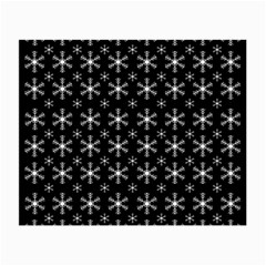 Snowflakes Background Pattern Small Glasses Cloth by Sapixe