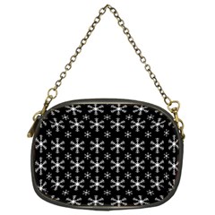 Snowflakes Background Pattern Chain Purse (one Side) by Sapixe