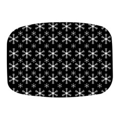 Snowflakes Background Pattern Mini Square Pill Box by Sapixe