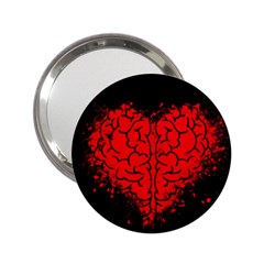 Heart Brain Mind Psychology Doubt 2 25  Handbag Mirrors by Sapixe