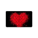 Heart Brain Mind Psychology Doubt Magnet (Name Card) Front