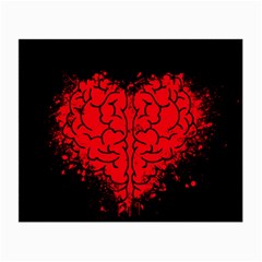 Heart Brain Mind Psychology Doubt Small Glasses Cloth by Sapixe