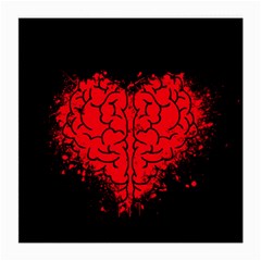 Heart Brain Mind Psychology Doubt Medium Glasses Cloth (2 Sides)