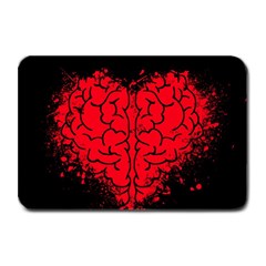 Heart Brain Mind Psychology Doubt Plate Mats by Sapixe