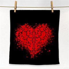 Heart Brain Mind Psychology Doubt Face Towel by Sapixe