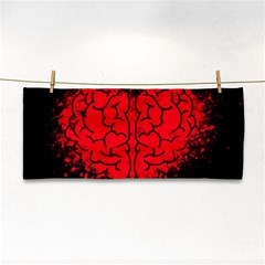 Heart Brain Mind Psychology Doubt Hand Towel by Sapixe