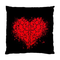 Heart Brain Mind Psychology Doubt Standard Cushion Case (two Sides) by Sapixe