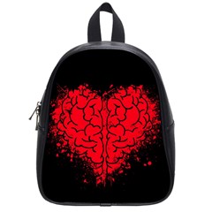 Heart Brain Mind Psychology Doubt School Bag (small) by Sapixe