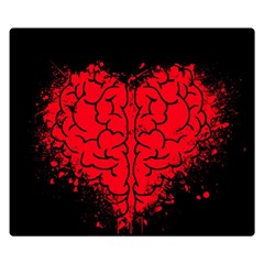 Heart Brain Mind Psychology Doubt Double Sided Flano Blanket (small)  by Sapixe